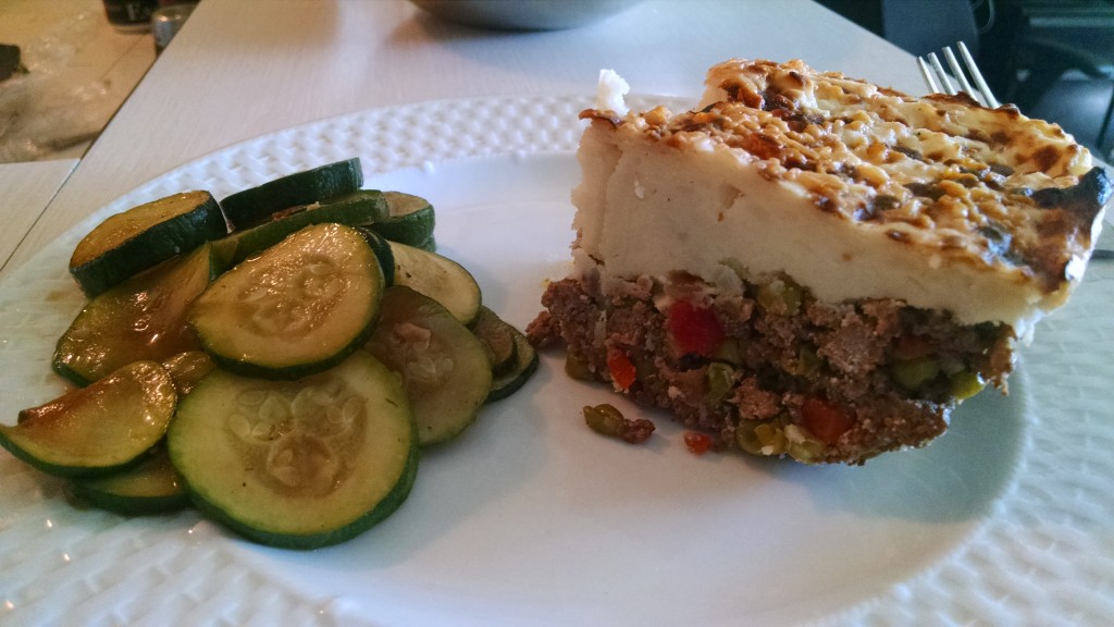 zucchini shepard pie closeup